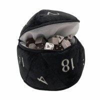 D20 PLUSH DICE BAG - BLACK