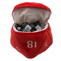 D20 PLUSH DICE BAG - RED