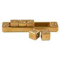 D6 5 Dice Set Gravity Dice Gold