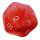 Jumbo D20 Novelty Dice Plush in Red with White Numbering