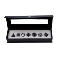 Dice Gemstone 7 RPG Set, Hematite