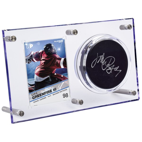 Clear Puck & Card Flip Display 120pt