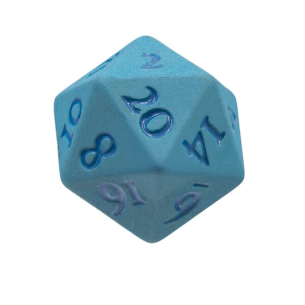 Vivid Heavy Metal Dice: Light Blue