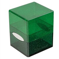 Satin Cube Glitter Green