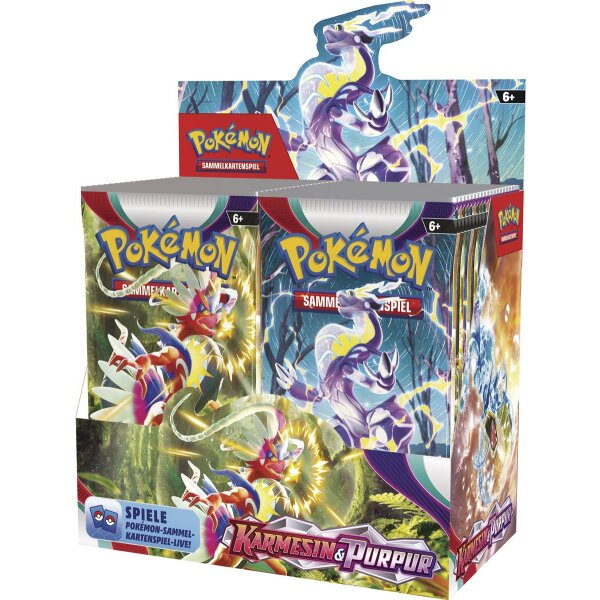 Pokémon Karmesin & Purpur Booster-Display