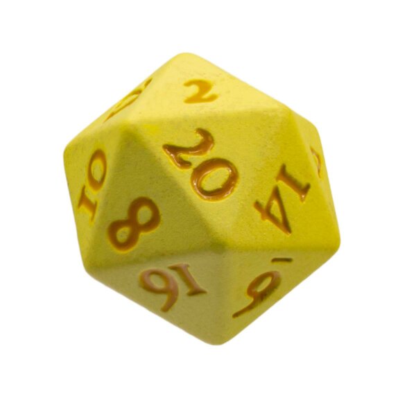 Vivid Heavy Metal Dice: Yellow