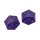 Phandelver Campaign 2D20 Heavy Metal Dice "Royal Purple and Sky Blue" for Dungeons & Dragons