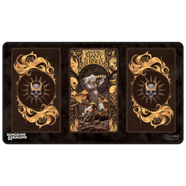 Theck of Many Things Black Stitched Playmat Featuring: Alternate Cover Artwork for Dungeons & Dragons