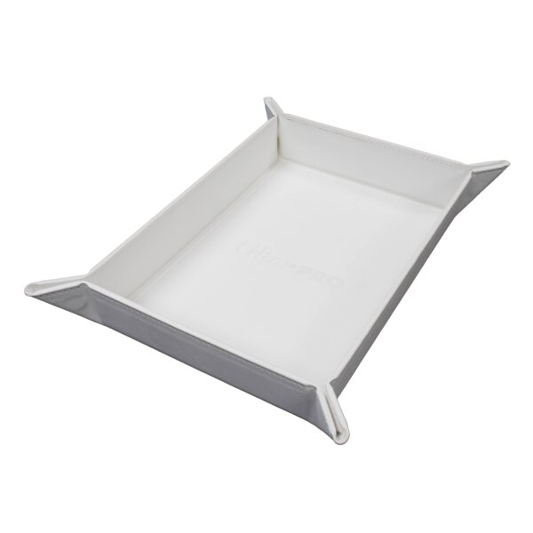 Vivid Magnetic Foldable Dice Tray: White