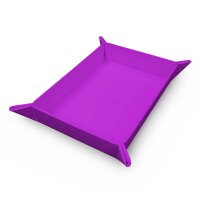 Vivid Magnetic Foldable Dice Tray: Purple