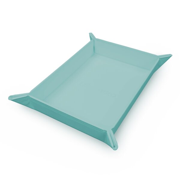 Vivid Magnetic Foldable Dice Tray: Light Blue