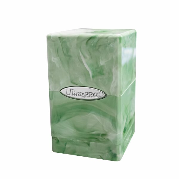 Marble Satin Tower - Lime Green / White