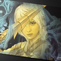 Duskmourn Playmat Alt Art Key Character Mythic 1 for Magic: The Gathering