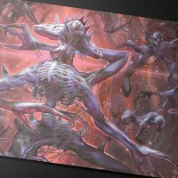 Duskmourn Playmat Mythic Cycle Black for Magic: The Gathering