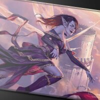 Commander Series - Release 4 - Three Color Shard - Q4 2024 Stitched Edge Playmat Alela for Magic: The Gathering