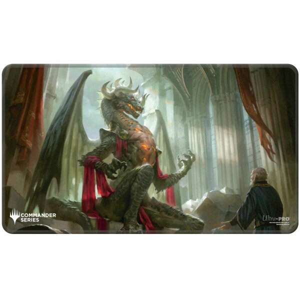 Commander Series - Release 4 - Three Color Shard - Q4 2024 Stitched Edge Playmat Korvold for Magic: The Gathering